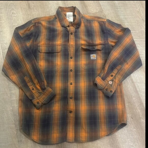 Carhartt FR Plaid Shirt Size Men’s Medium - Picture 1 of 6